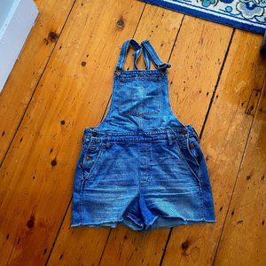 MADEWELL Jean Overall Shorts size LARGE